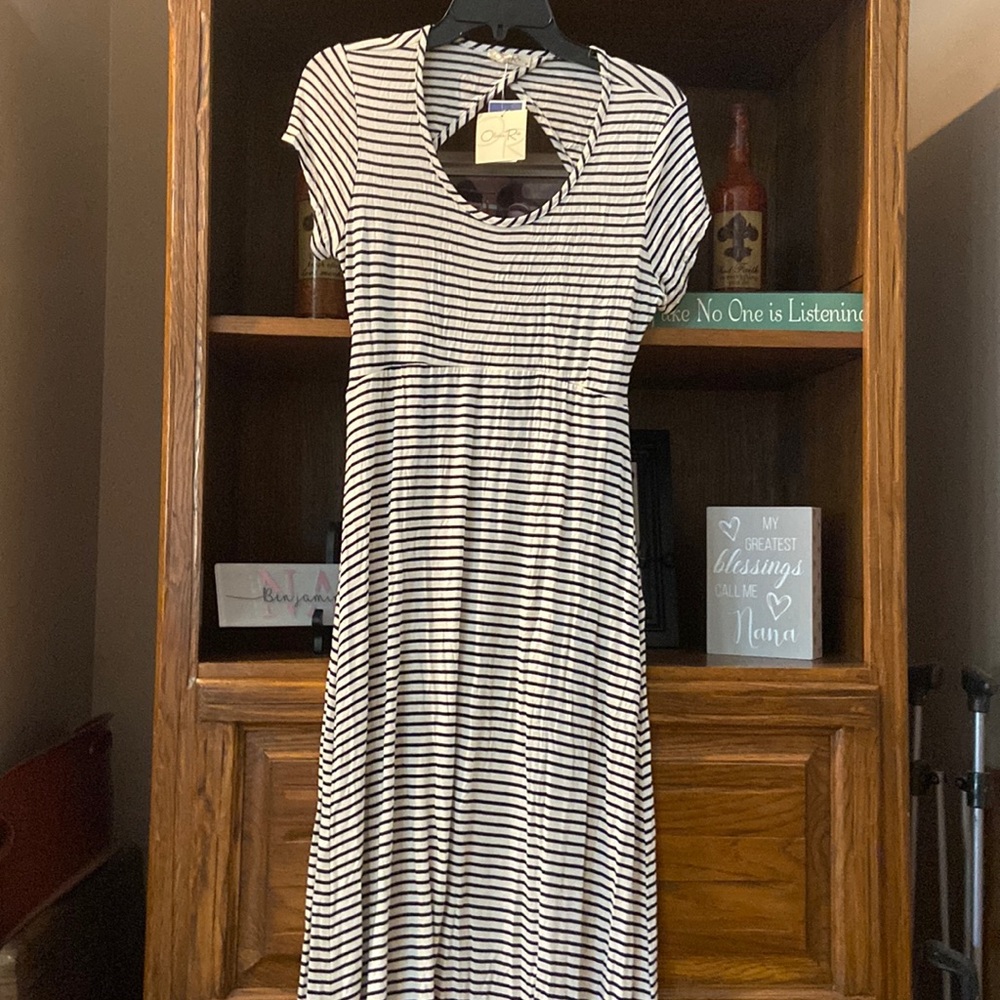 Size medium striped maxi dress